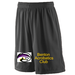 Benton-Acrobatics-Club Extra Long Youth Basketball Shorts