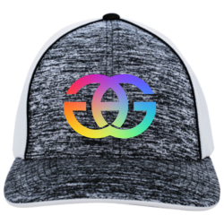 HjGAG Do It Yourself Screen Printed Flexfit Trucker Cap | Unisex Pacific Headwear Aggressive Heather Trucker Flexfit Cap