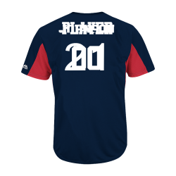 Johnson--21-PLAYER-00 Custom Red Sox Two-Button Jersey - Red-Sox-MAI383