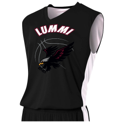 Lummi-Blackhawks Youth 2-Color Reversible Basketball Jersey
