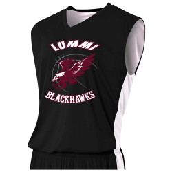 Lummi-Blackhawks Youth 2-Color Reversible Basketball Jersey