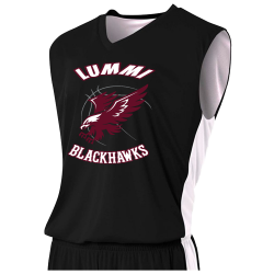 Lummi-Blackhawks2 Adult 2-Color Reversible Basketball Jersey