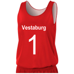 Vestaburg Women's Reversible Basketball Jerseys