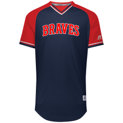 braves Boys 100% Polyester Baseball Jersey Augusta Sportswear