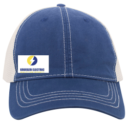 krueger-electric Do It Yourself Custom Printed Cap | Unisex Pacific Headwear Vintage Trucker Snapback Cap