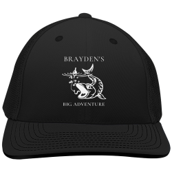 B Design Embroidered Cap | Unisex Pacific Headwear Trucker Flexfit Cap