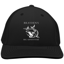 B Design Embroidered Cap | Unisex Pacific Headwear Trucker Flexfit Cap