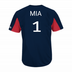 Braves-Mia Youth Braves Two-Button Jersey - Braves-MAIY83