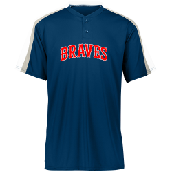 rawl1ns Design Your Own Screen Printed Baseball Jersey | Boys Augusta Sportswear Two-Button Baseball Jersey