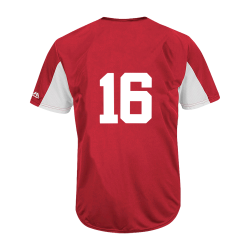 16 Youth Reds Two-Button Jersey - Reds-MAIY83