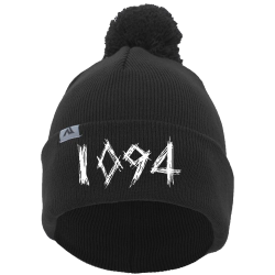 Cerberus--Co.---1094-Beanie Design Custom Printed Cap | Unisex Pacific Headwear Knit Fold Over Pom-Pom Beanie