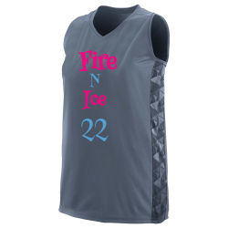 Fire--N--Ice-22 Girls Racerback Sleeveless Jersey