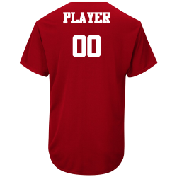 Test-Button-Down Cardinals Official MLB Full Button Youth Jersey MAHD684Y