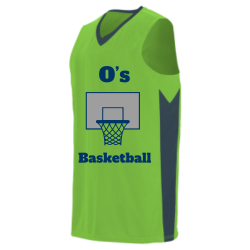 Oâ€™s-Basketball Youth Two Color sleeveless  Jersey