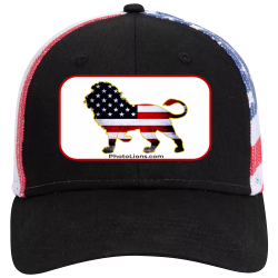 PhotoLion_USA_BlackFlag Design Your Own Printed Trucker Hat | Adult Otto Cap Trucker Hat 88-1280