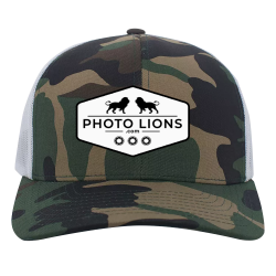 PhotoLions-Camo-white Design Your Own Custom Printed Cap | Unisex Pacific Headwear Camo Snapback Trucker Cap