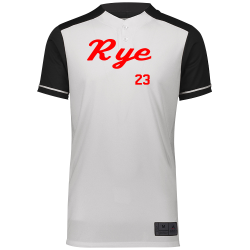Rye-23 Design Embroidered Baseball Jersey | Boys Augusta Sportswear Two-Button Baseball Jersey 1569