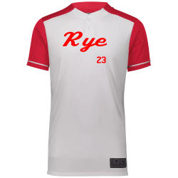 Rye-23 Design Embroidered Baseball Jersey | Boys Augusta Sportswear Two-Button Baseball Jersey 1569