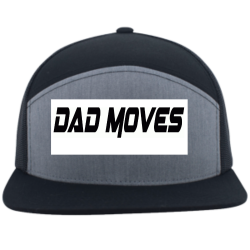 Dad-moves Buy Screen Printed Cap | Unisex Pacific Headwear 6 Panel Arch Trucker Snapback Cap
