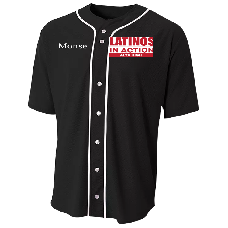 Monse Create Custom Printed Baseball Jersey Boys A4 Baseball Jersey