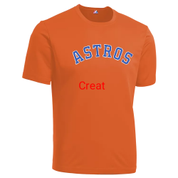 Create Astros MLB Little League Team Jerseys - Official Nike Youth MLB Wordmark Poly Tees - NY223