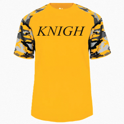 KNIGHTS-Gold Adult Camo Sport Tee