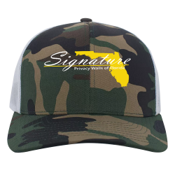 Signature-Privacy-Walls Design Your Own Custom Printed Cap | Unisex Pacific Headwear Camo Snapback Trucker Cap