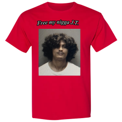 Free-my-nigga-J.T. Hanes EcoSmart 50/50 Cotton/Poly T-Shirt