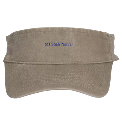 MJ-Shah-Parivar Garment Washed Pigment Dyed Stretchable Cotton Twill Sun Visor | Otto Cap 15-279