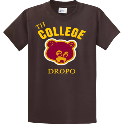 THE-COLLEGE--DROPOUT Design Your Own Screen Printed T-shirt | Mens Port And Company T-shirt Pc61