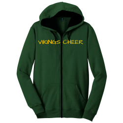 VIKINGS-CHEER-2 Full Zippered Hoodie 