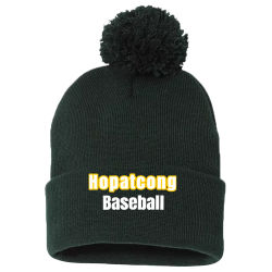 Hopatcong--Baseball Pom Pom Knit Beanie - SP15