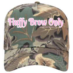 Fluffy-Brow-Only-Cowgirl-Joâ€™s-Beauty-Co. Camoflauge Hat Otto Cap 
