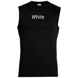 White Men's Sleeveless T-Shirt
