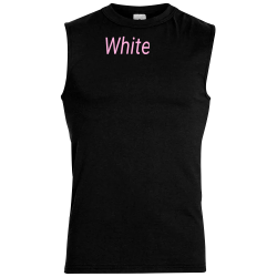 White Men's Sleeveless T-Shirt