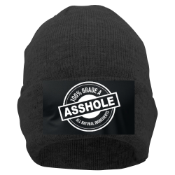 100-A-grade-asshole Create Printed Beanie | Unisex Pacific Headwear Premium Cuff Beanie