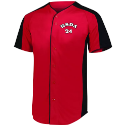 NSDA-24 Adult 100% Polyester Baseball Jersey Augusta Sportswear
