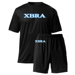 XBRAND-XBRAND Spirit Pack | Adult Wicking Tee 9 Polyester Shorts