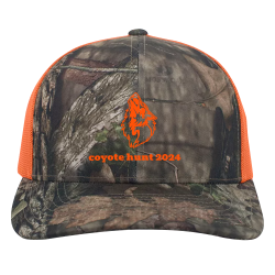 coyote-hunt-2024 Design Your Own Custom Printed Cap | Unisex Pacific Headwear Camo Snapback Trucker Cap