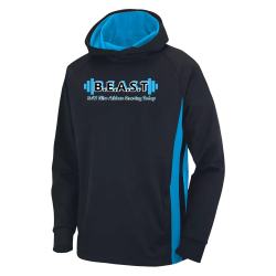 Blue-BEAST Adult Striped Sweatshirt