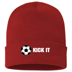 KICK-IT Design Custom Printed Beanie | Unisex Yupoong Beanie 1501kc