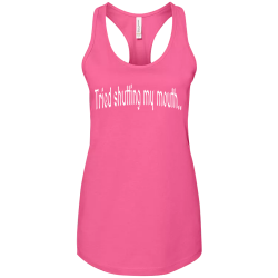 Tried-shutting-my-mouth... Create Screen Printed Tank Top | Womens Bella Tank Top 6008