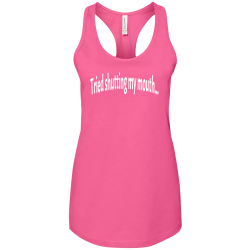 Tried-shutting-my-mouth... Create Screen Printed Tank Top | Womens Bella Tank Top 6008