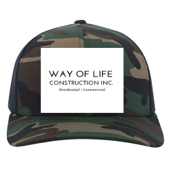 Create Design Your Own Custom Printed Cap | Unisex Pacific Headwear Camo Snapback Trucker Cap
