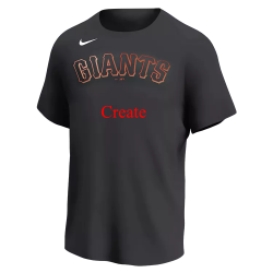 Giants Giants MLB Adult League Team Jerseys - Official Nike MLB Wordmark Poly Tees - N224