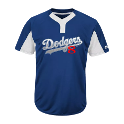 Minor-Dodgers Custom Dodgers Two-Button Jersey - Dodgers-MAI383
