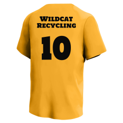 10-Wildcat-Recycling Pirates MLB Adult League Team Jerseys - Official Nike MLB Wordmark Poly Tees - N223