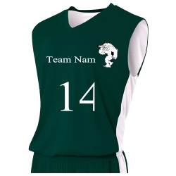 Team-Name--14 Adult 2-Color Reversible Basketball Jersey