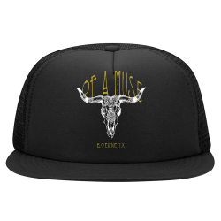 Black-Otto Foam Front Flat Bill Trucker | Cap 132-1037