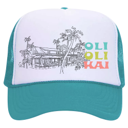 OOK-Hat-Blue Create Printed Hat | Unisex Two Tone Foam Trucker Cap 210